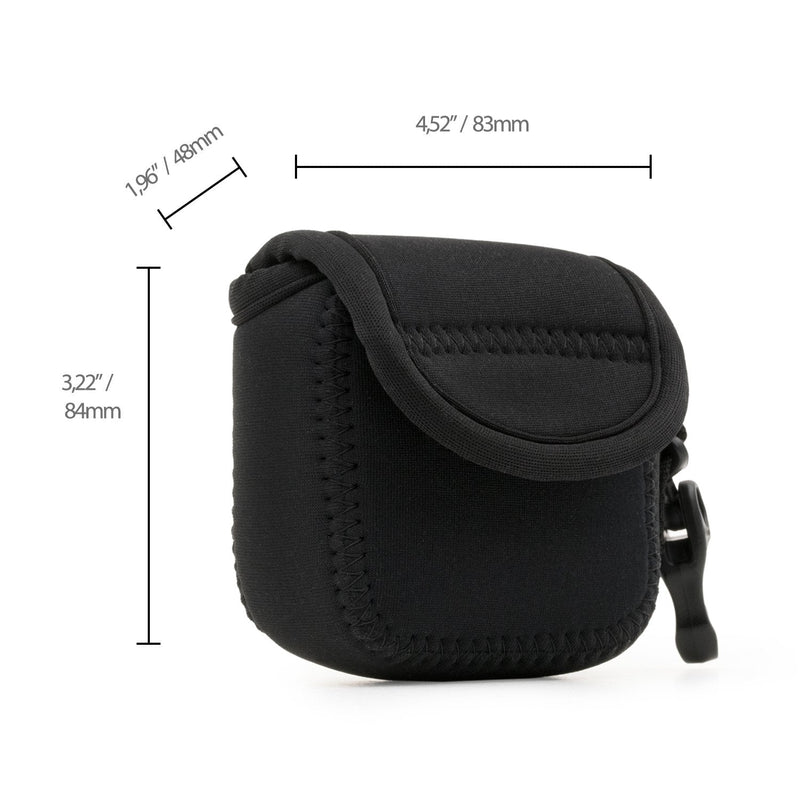 [AUSTRALIA] - MegaGear Ultra Light Neoprene Camera Case Compatible with GoPro Hero9, Hero8, DJI Osmo Action, Sony RX0 II, GoPro Hero 7, Sony RX0 1.0 Black 
