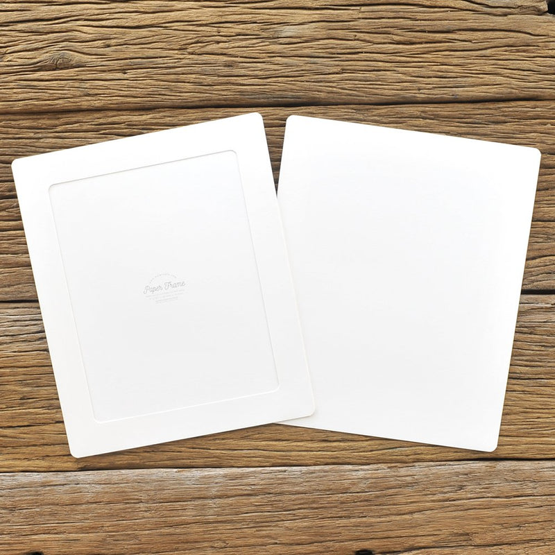 Monolike Paper Photo Frames 8x10 Inch White 10 Pack - Fits 8"x10" Pictures 8x10 White 10p