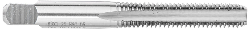 Kodiak Cutting Tools KCT211055 USA Made Bottom Tap, D5 Limit, Metric 4 Flute, Ground Threads, High Speed Steel, M8 x 1.25 Size