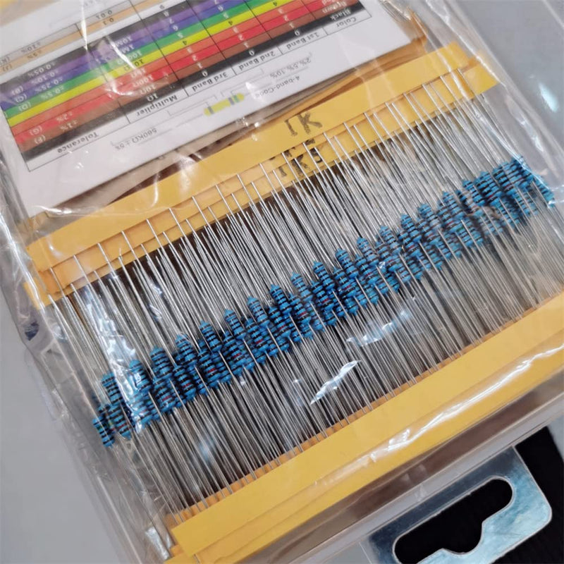 130 Values Resistor Kit Assortment 2600PCS with 1 Ohm-3M Ohm for DIY Projects Experiments Teaching