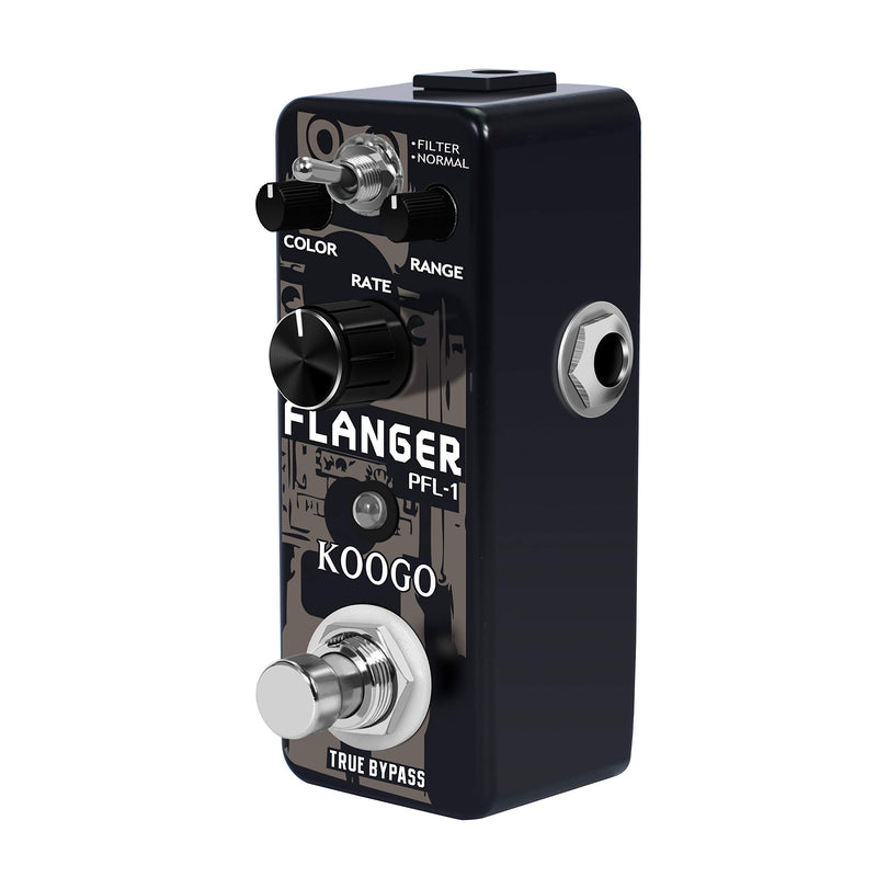 [AUSTRALIA] - Koogo Guitar Flanger Vintage Pedal Classic Analog Effect Pedals Filter & Normal Best Retro Sound Effector … 