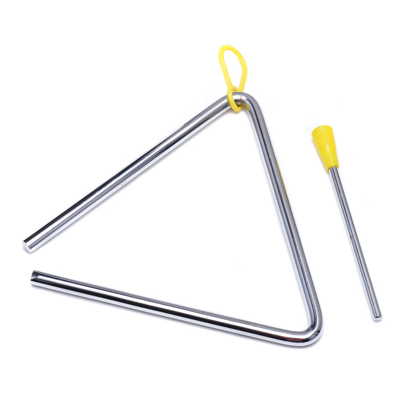 6 Inch Musical Steel Triangle Percussion Instrument With Striker 6 Inch