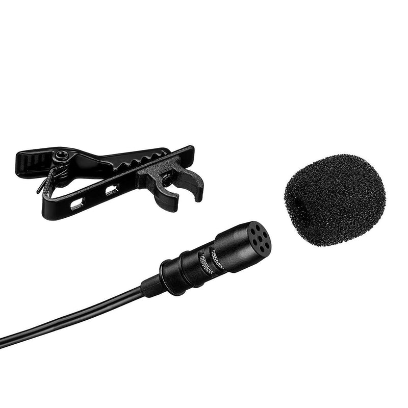 [AUSTRALIA] - 6Pcs Lapel Microphone Metal Tie Clips Lavalier Microphone Replacement with 6Pcs Foam Windscreen Cover 