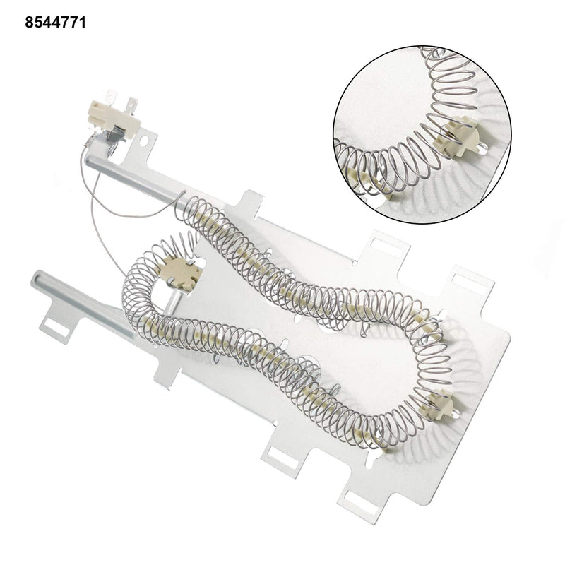 [AUSTRALIA] - 8544771 Dryer Heating Element, 279973 3392519 Thermal Fuse and 279816 Thermostat Dryer Replacement Kit Compatible with Maytag, Kenmore and More 