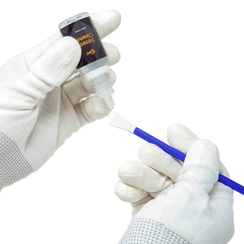 [AUSTRALIA] - Digital Camera Micro Four-Thirds 4/3 (MFT) 12mm Sensor Cleaning Swabs x 14pcs + 15ml Liquid Cleaner for Mirrorless MILC and ILDC 