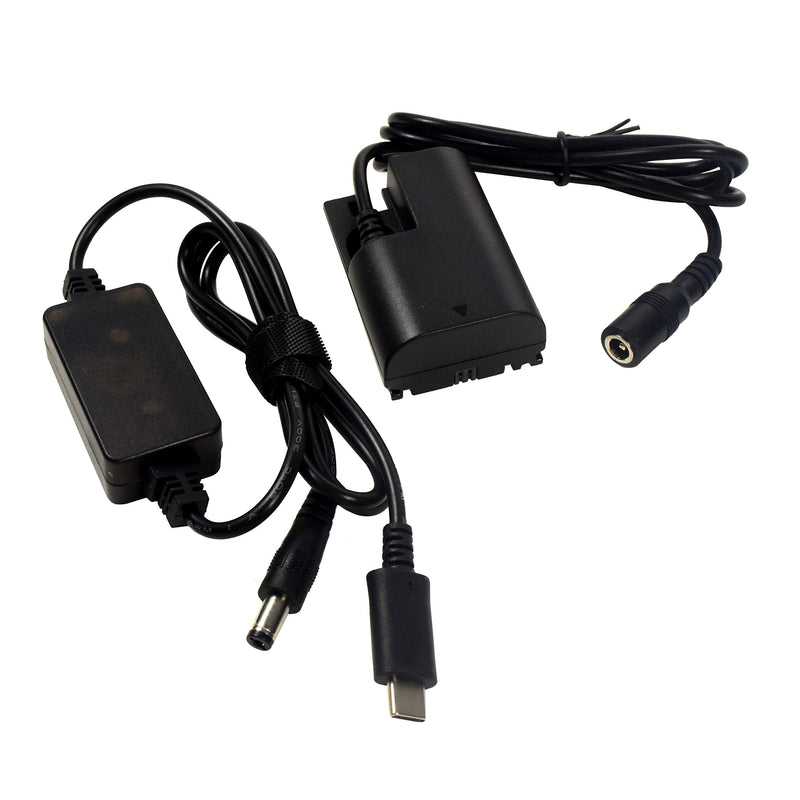 HQRP USB-C DC Converter Compatible with Canon ACK-E6 ACKE6 EOS 60D 70D, 5D Mark II, 5D Mark III, 5DS 5DS-R 6D, 6D Mark II 7D, 7D Mark II Digital SLR Camera AC Adapter Power Cable, LP-E6 Battery