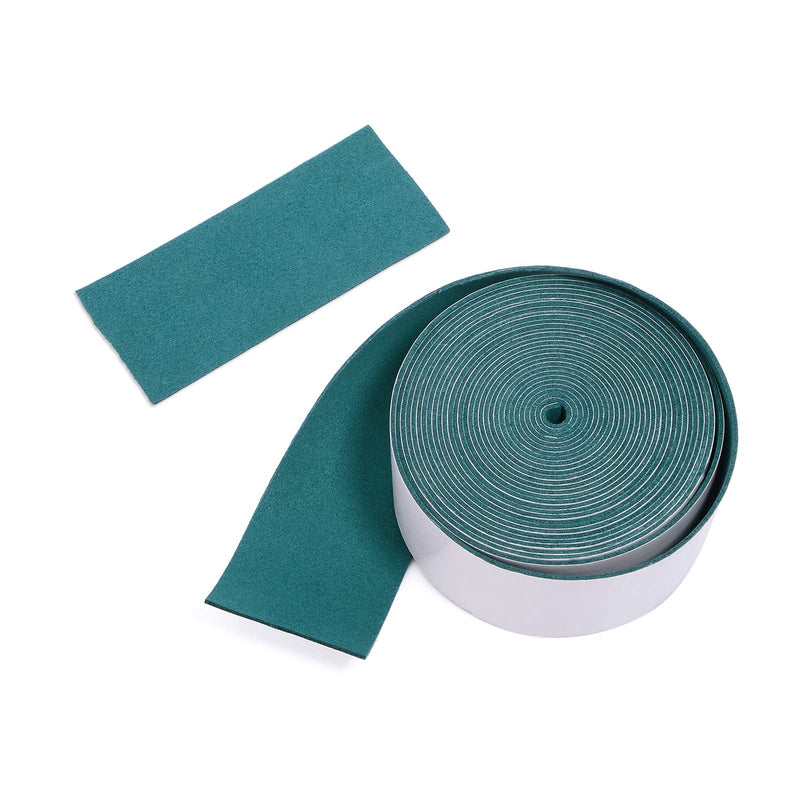 FOSHIO Micro Fiber Felt for Squeegee Edge Wrapping 5 Meters Length - Dark Green Suede Felt to Cover The Edges of Hard Card Squeegees 5M