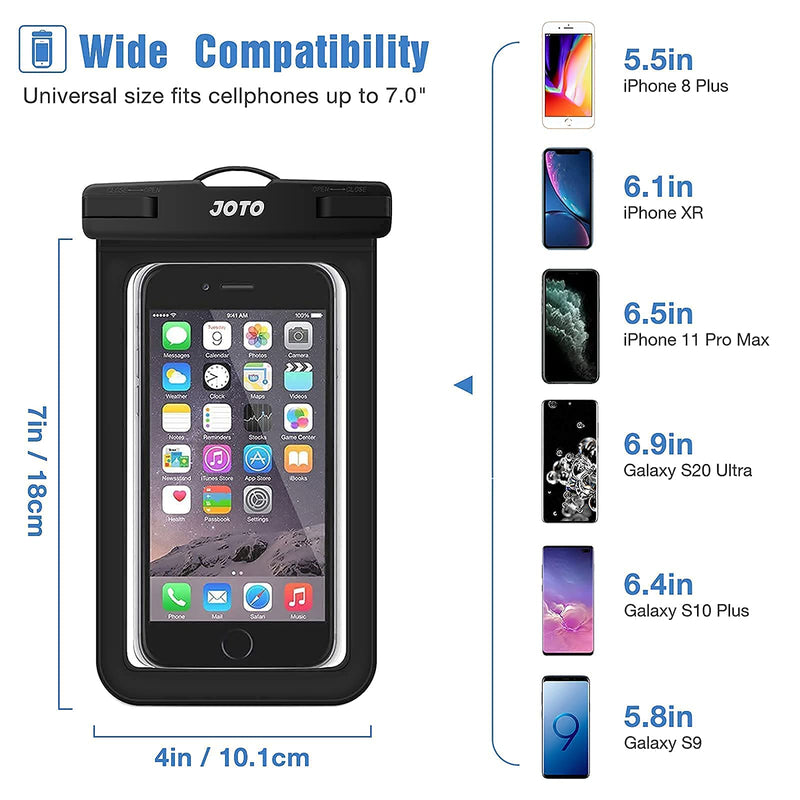 [AUSTRALIA] - JOTO Universal Waterproof Pouch Cellphone Dry Bag Case for Phones up to 7" Bundle with ProCase Swim Buoy Float for Open Water Swimming 