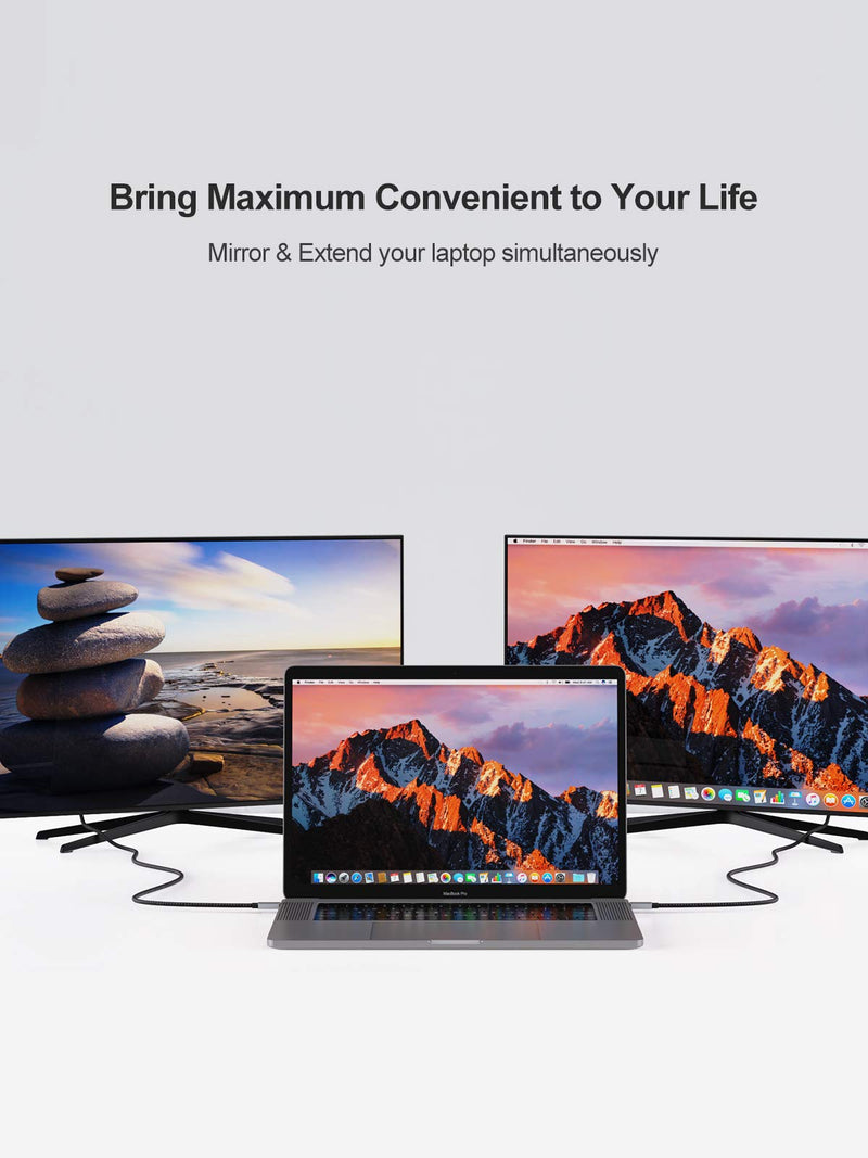 [AUSTRALIA] - USB C to HDMI Cable 3FT HDR 4K@60Hz, 2K@144Hz, 2K@120Hz, CableCreation USB Type C to HDMI Adapter Thunderbolt 3 Compatible for MacBook Pro/Air, iMac, iPad Pro 2020, Galaxy S20 S10/Note 10 and More 3.3FT 