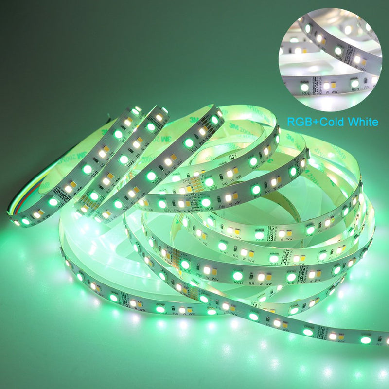 [AUSTRALIA] - LEDENET RGB W WW 24V Flexible LED Strip Lighting Full Color Changing Color Temperature Adjustable Cold White Warm White CCT RGB LED Tape Ribbon Lamp 5m 16.4ft Long Non-Waterproof 