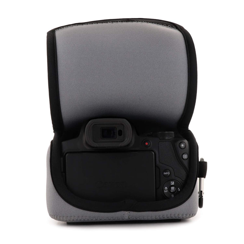 MegaGear MG1574 Ultra Light Neoprene Camera Case Compatible with Canon PowerShot SX70 HS - Gray One Size