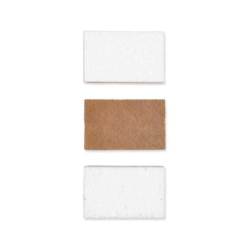[AUSTRALIA] - Full Circle In a Nutshell Walnut Scrubber Sponges, Non-Scratch, Set of 2 (Pack of 6) 
