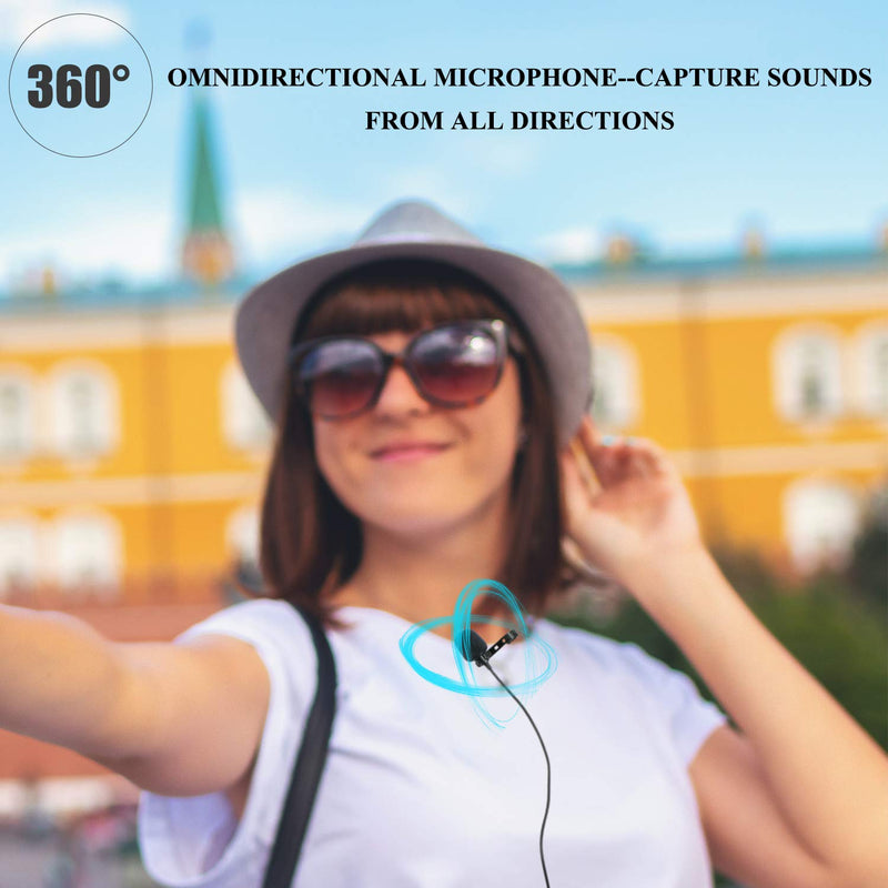 Saramonic Omnidirectional Lapel Microphone 6M Cable with MFi Certified Lightning Connector for iOS Devices 6M Microphone