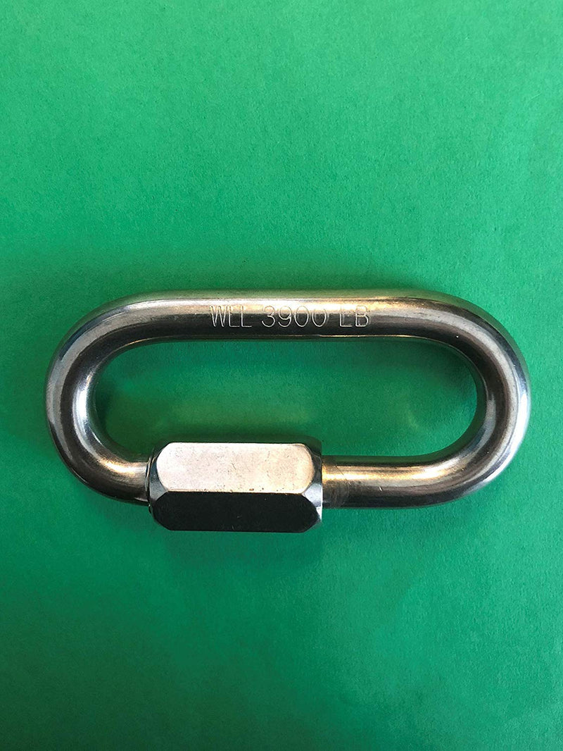 4 Pieces Stainless Steel 316 Quick Link 3/8" (10mm) Marine Grade