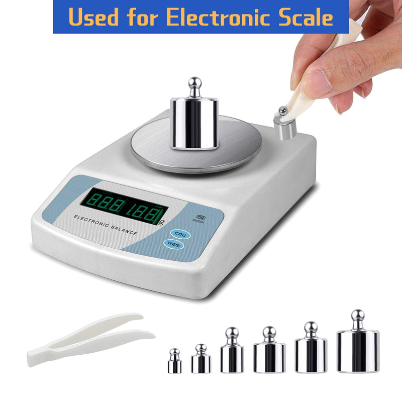 UCEC Calibration Weight Kit, 10mg - 100g Gram Weights, Precision Stainless Steel Balance Scale Calibration Weight Set with Tweezers for Digital Jewellery Scale Lab Educational Science Weights