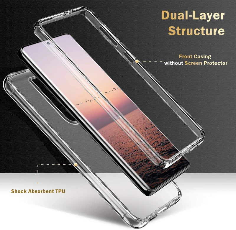 SOGCASE Fit for Samsung Galaxy S21 Plus 5G Case, Dual Layer Shockproof Protective Slim Anti-Yellow TPU Cover, Ultra Soft Clear Bumper, Unique Design Stylish Marble Phantom Pattern A