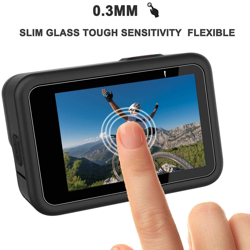 [9pcs] hero 9 Screen Protector for GoPro Hero 9/Hero 10 Black, Ultra Clear Tempered Glass Screen Protector + Tempered Glass Lens Protector + Tempered Glass Front LCD Display Film for GoPro Hero 9/Hero 10 Action Camera