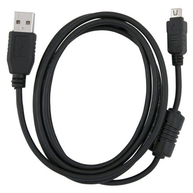 Insten Compatible 1.5M USB Data Cable with Ferrite for Olympus CB-USB5 / USB6 / CB USB5 / CB-USB6, Black