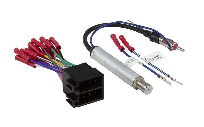 SCOSCHE VW1A2B Compatible with Select 1986-2004 VW and Audi Wire Harness & Antenna Adapter Bundle 1986-2004 VW and Audi Harness & Adapter Bundle