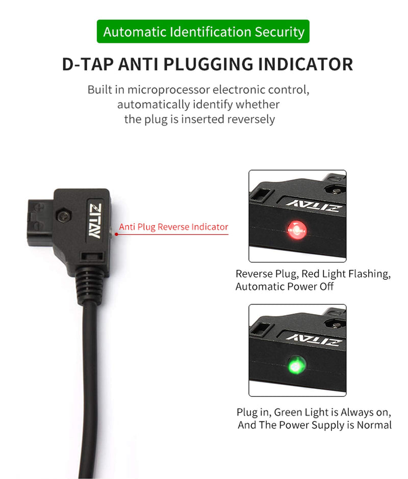 ZITAY D-tap to NP-FZ100 Dummy Battery Coiled Power Cable Cord Adapter Compatible for Sony Alpha 1 Alpha A7III A7R III A9 A7R IV Alpha 9 II A9R A9S A7R3 A7S3 FX3 Camera Sony Cameras