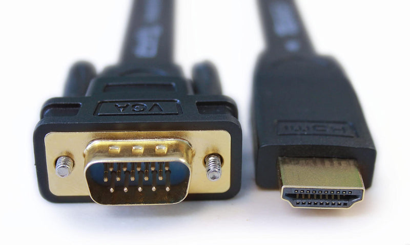 Plugable HDMI to VGA Adapter, Driverless 6 Foot (1.8 Meter) Converter Cable Supporting Up to 1920 x 1080 (60Hz)
