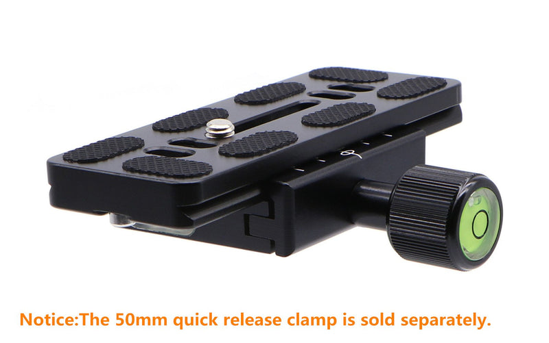 HITHUT PU-100 100mm Universal Quick Release QR Plate with D-Ring Screw for Tripod Monopod Ball Head DSLR Camera, Arca-Swiss Compatible