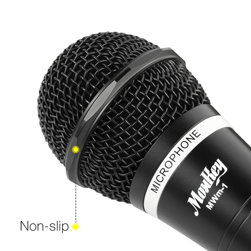 [AUSTRALIA] - Moukey MWm-1 Dynamic Vocal Microphone Wired Handheld Karaoke Mic for Singing, Karaoke Machine, Live with 16.40 ft XLR Detachable Cable 