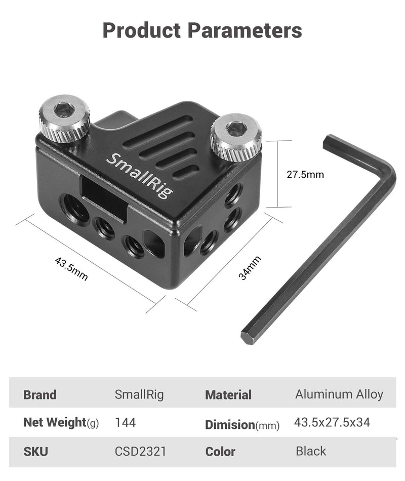 SMALLRIG Cage Base Mount for DJI Osmo Pocket Gimbal Stabilizer with Mounting Threads – CSD2321