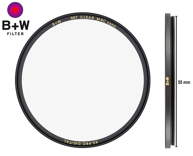 [AUSTRALIA] - B+W 55mm XS-Pro Clear with Multi-Resistant Nano Coating (007M) 55 mm Single 