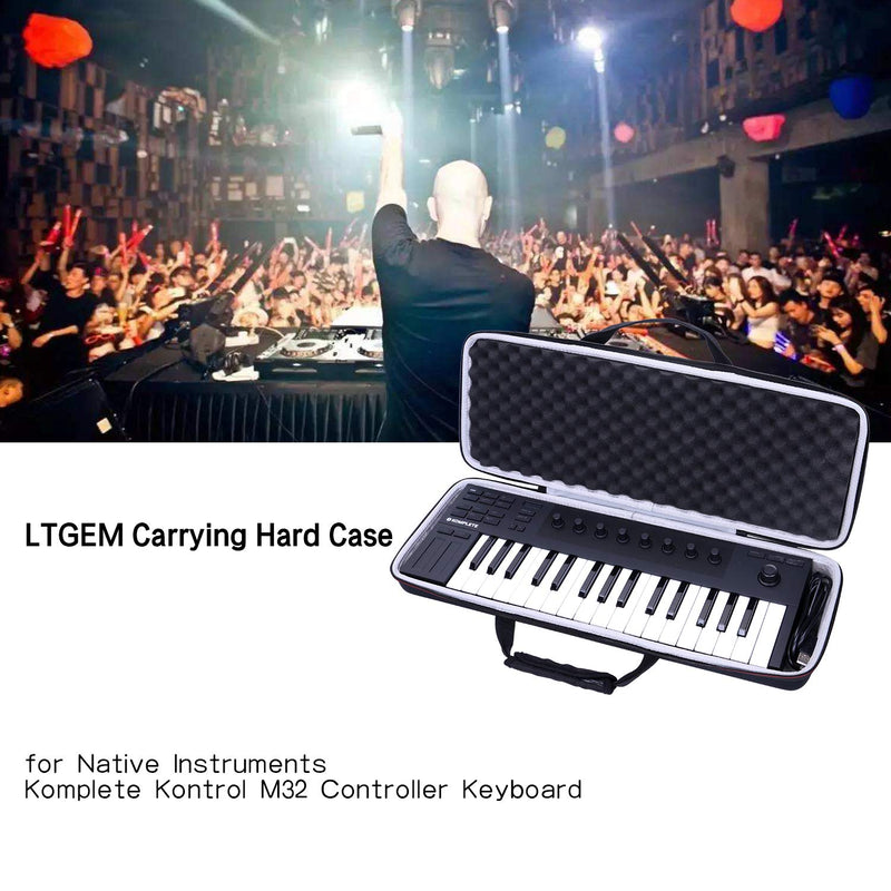 [AUSTRALIA] - LTGEM EVA Hard Case for Native Instruments Komplete Kontrol M32 Controller Keyboard-Travel Protective Carrying Storage Bag 