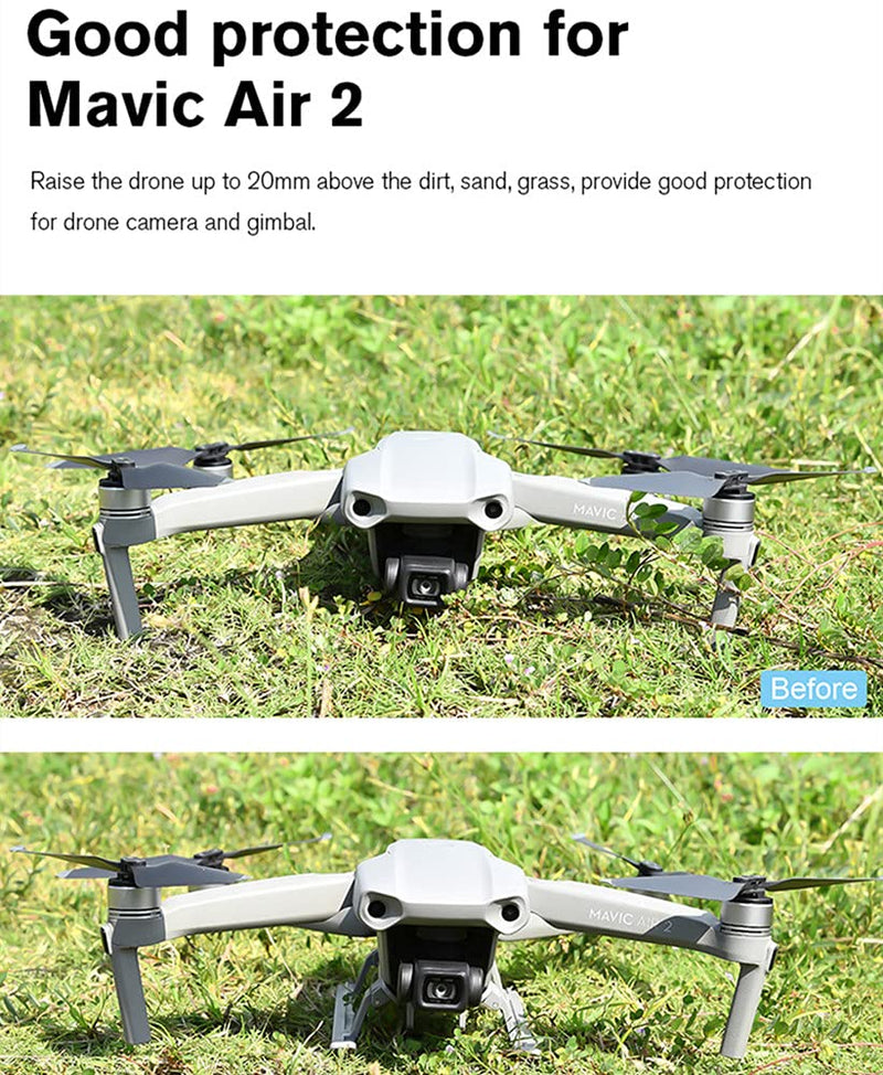[AUSTRALIA] - Quick-Release Foldable Landing Gear Hightened Landing Leg Support for DJI Mavic Air 2 Mavic Air 2S 