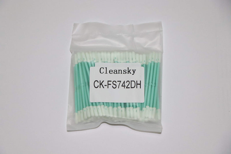 100pcs Multi-Purpose 3'' Double Ended Cleanroom Lint Free Cleaning Swabs with Small Circular Foam Tips Cleaning for Tiny Tight Space of Precision Component