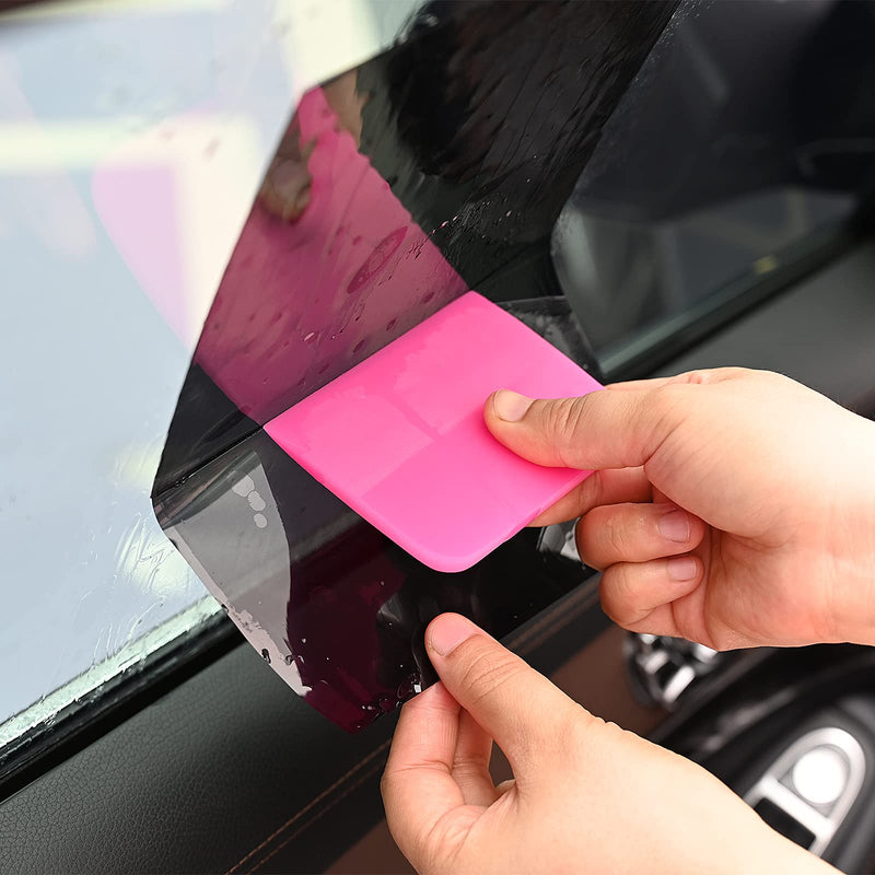 Gomake PPF Squeegee Kit 5 in 1 Anti-Scratch Soft TPU Squeegee for Vinyl,Small Tint Squeegee Water Blade Scraper for Paint Protection Film,Vinyl Wrap/Window Tint Tools, Mirror/Window/Household Cleaning