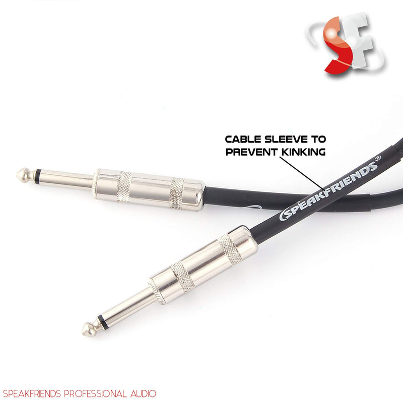[AUSTRALIA] - 10 Feet Professional Guitar Instrument Cable, 1/4 Straight-to-Straight, for Electric Guitar, Bass Guitar, Electric Mandolin, Pro Audio, by SPKFRIENDS 