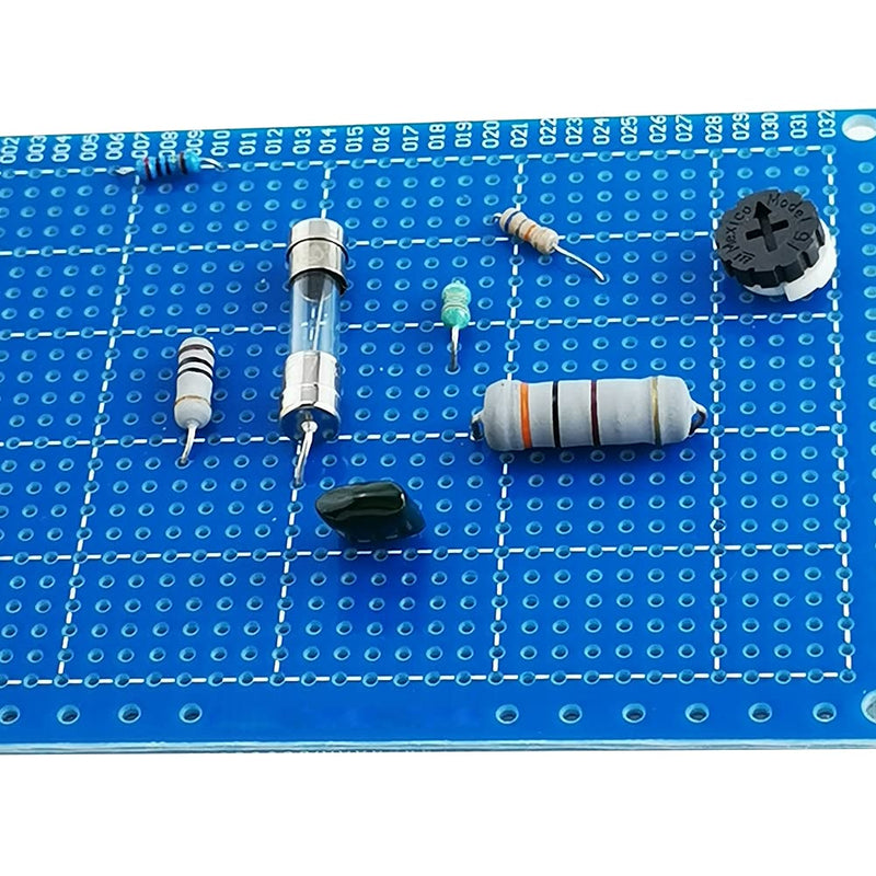 YUNGUI 6PCS Solderable Breadboard,824 Holes 70x90x1.6mm PCB Board for DIY Prototype Soldering and Electronic Project with Arduino Kits, Blue