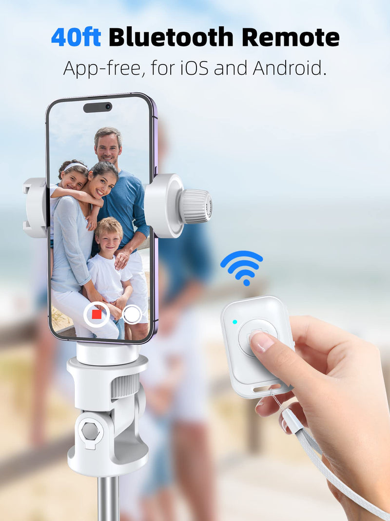 [AUSTRALIA] - [Newest] 62" Selfie Stick Tripod with Remote - Kaiess iPhone Tripod Stand, Wider Legs & Thicker Tube iPhone Tripod with Rotation Phone Holder Fit for iPhone 14 13 12 Pro Max/Samsung/Camera/GoPro 