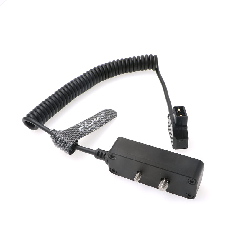 Cable-Splitter-Steadicam-BMPCC-Dtap Male to 3 Port D Tap Female Hub Adapter Coiled Cable for ARRI RED Cameras TILTA Steadicam IDX Battery