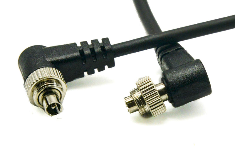 PROtastic Flash Sync Cable : Male Pc to Male Pc Coiled Cable, 30Cm - 100Cm Long.