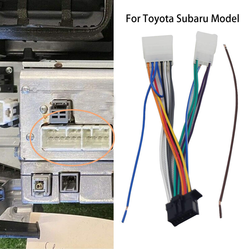 [AUSTRALIA] - RED WOLF Pioneer Stereo Radio Wiring Harness Replacement for Toyota Highlander Tacoma Prius 1994-2020, Subaru 2012-2018 Forester WRX 