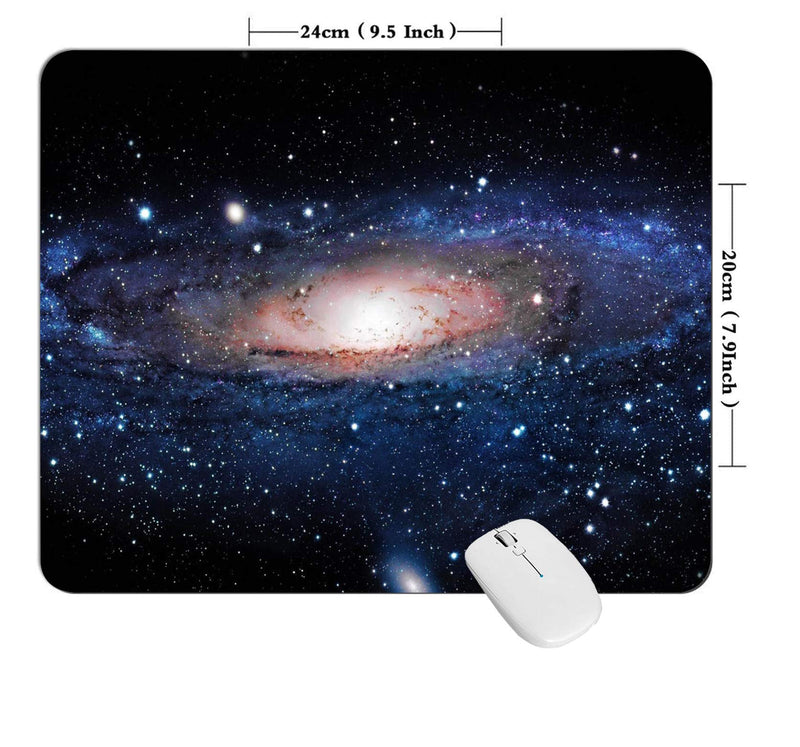 PROEVER Andromeda Galaxy Mouse Pad, Non-Slip Rubber Base Mousepad for Computer, Gamer, Laptop & Desktop