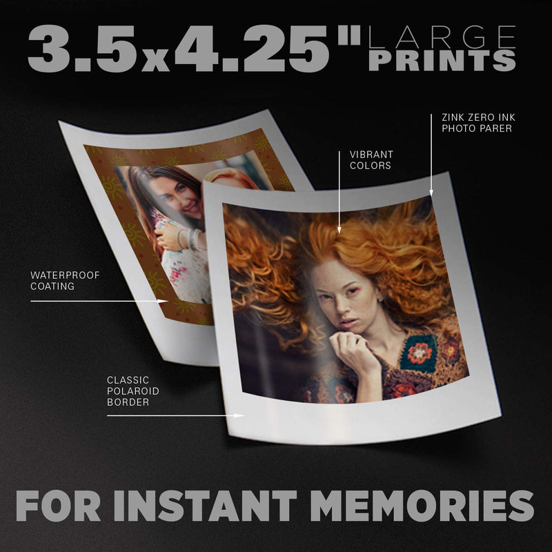 Polaroid 3.5 x 4.25 inch Premium Zink Paper Sticker Kit