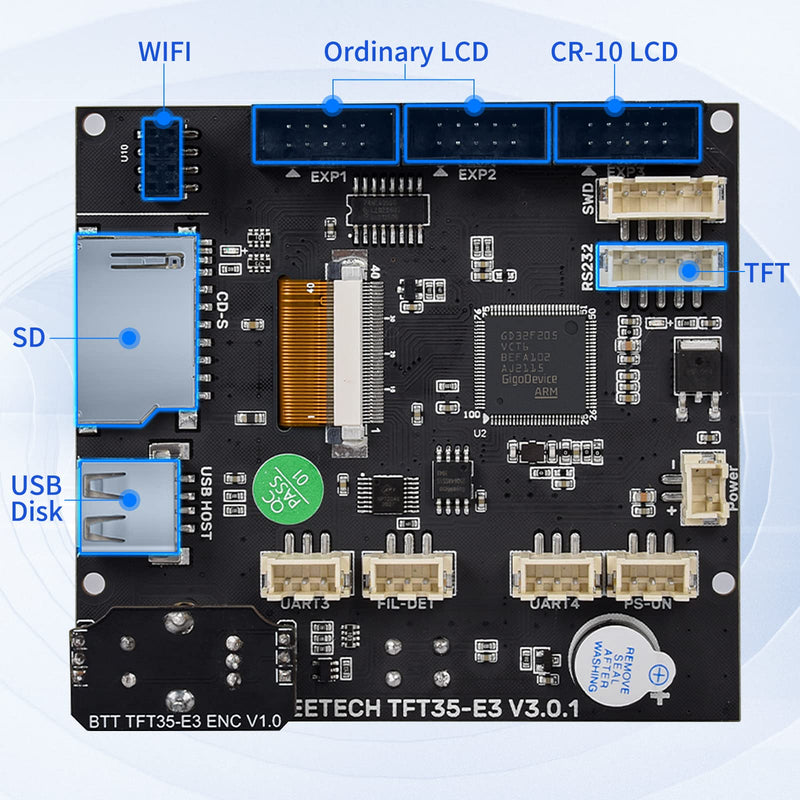 BIGTREETECH Direct TFT35 E3 V3.0.1 Touch Screen with Dual Modes Compatible 12864 LCD Display WiFi 3D Printer Parts for Ender3 CR-10 SKR V1.3 Mini E3