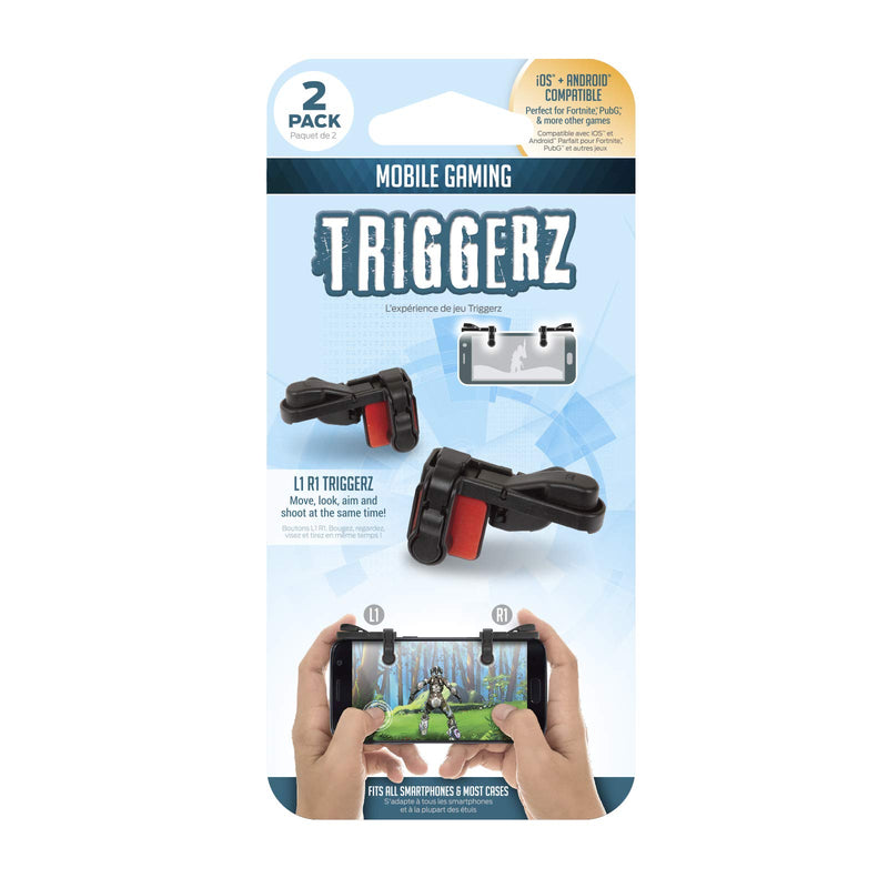 ReTrack L1 R1 Triggers for Mobile Gaming Includes L1 R1 Triggers for FPS, RPG, MOBA and Console Port Compatible, Designed to Work with All Smartphones