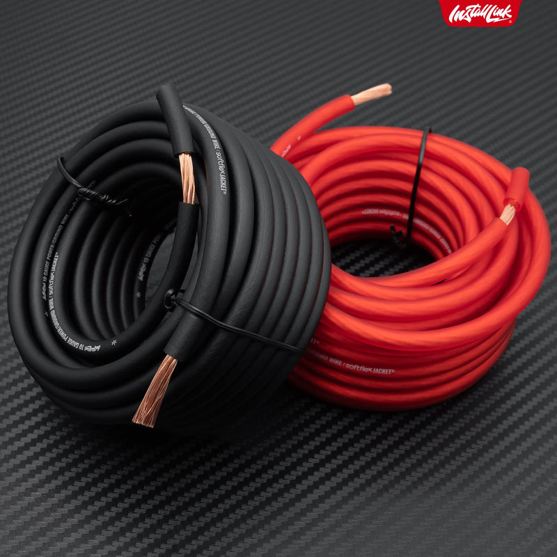 [AUSTRALIA] - Install Link 10 Gauge Power or Ground Wire Cable, 20ft, CCA Frosted Black 