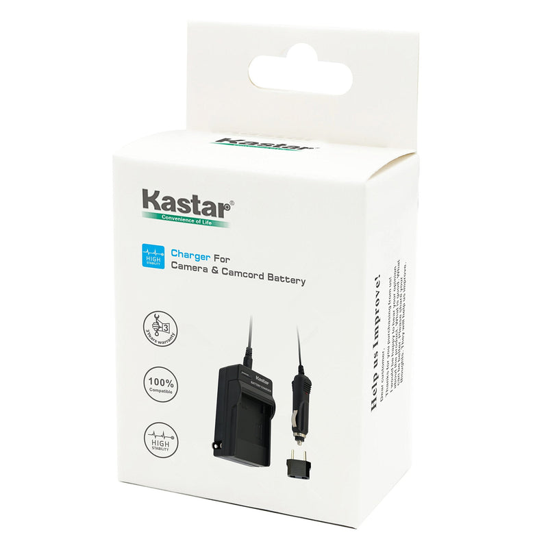 Kastar Battery Charger with Car Adapter for Sony BC-CSG Charger and Sony G Type NP-BG1 NP-FG1 Battery