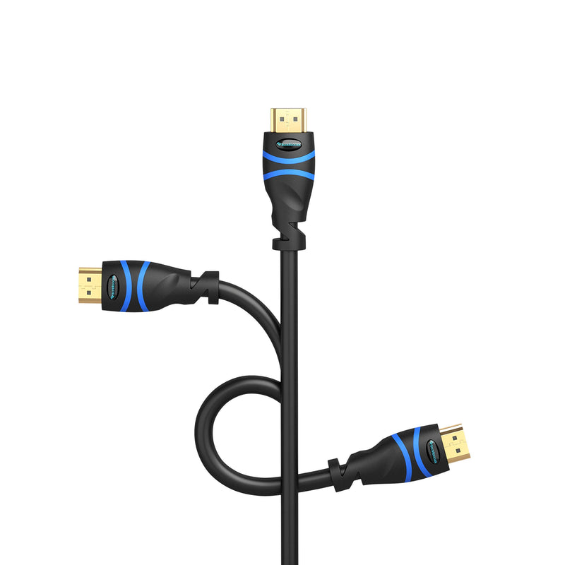BlueRigger 4K HDMI Cable (3 Feet- 2-Pack, 4K 60Hz, High Speed) 2 Pack - 3 Feet