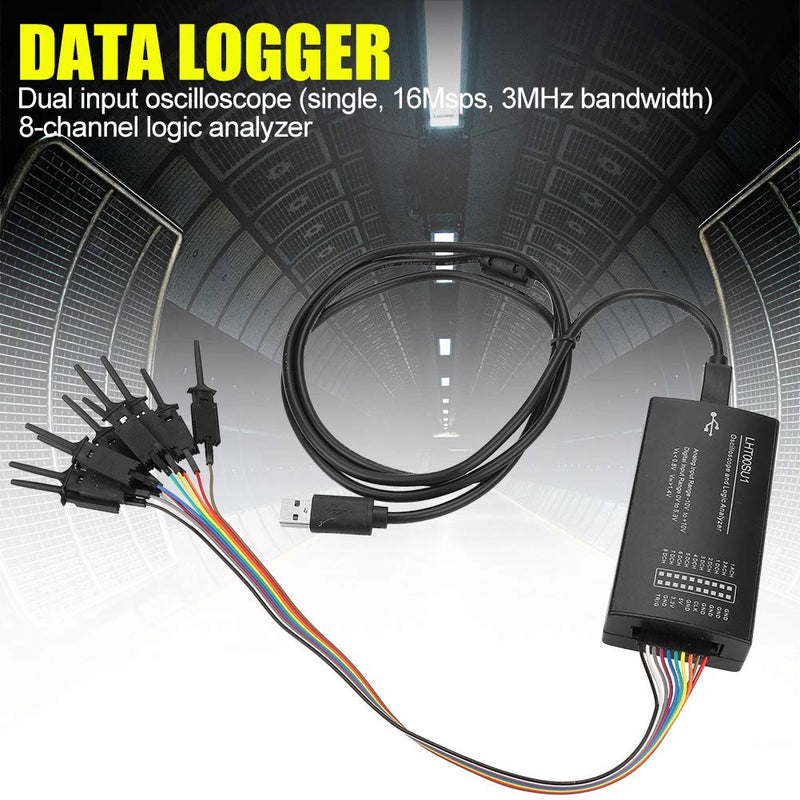Signal Generator, Multi-Function LHT00SU1 Oscilloscope 2 Channel Input Virtual Oscilloscope Logic Analyzer USB Logic Analyzer