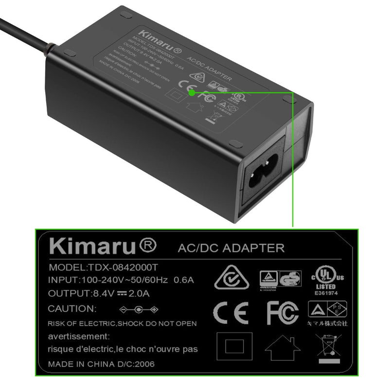 Kimaru DMW-AC10 DMW-DCC8 DC Coupler DMW-BLC12 Dummy Battery AC Power Adapter Kit for Panasonic Lumix DMC-GH2 G5 G6 G7 G80 G81 G85 G5X GX8 FZ300 FZ1000 FZ2500 DC-G90 G95 G99 Cameras.