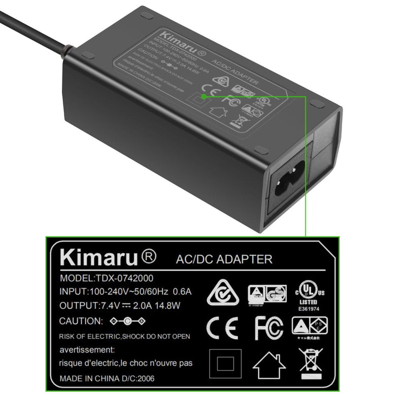 Kimaru ACK-E15 DR-E15 DC Coupler LP-E12 Dummy Battery AC Power Adapter Kit for Canon EOS Rebel SL1, Kiss X7,EOS 100D, PowerShot SX70 Cameras.