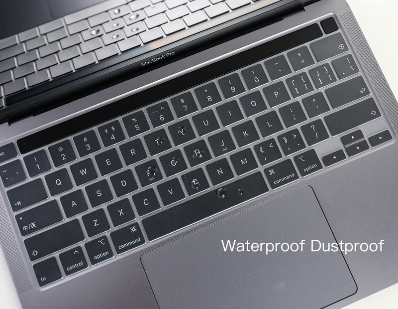 [AUSTRALIA] - CaseBuy Premium Keyboard Cover for MacBook Pro 13 inch M2 2023 2022, 2021 2020 M1 A2338 A2289 A2251 Ultra Thin US Keyboard Protector for MacBook Pro 13" Touch Bar -Clear Macbook Pro 13"(2020-2023) Clear 